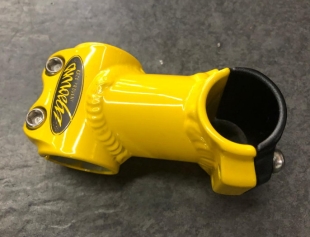 Amoeba 25.4mm Alloy Stem Yellow/Black