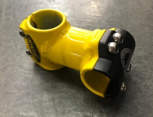 Amoeba 25.4mm Alloy Stem Yellow/Black
