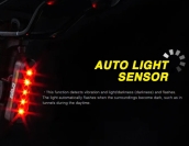 Crops EZ500MU Auto Light Sensor USB Rear Light