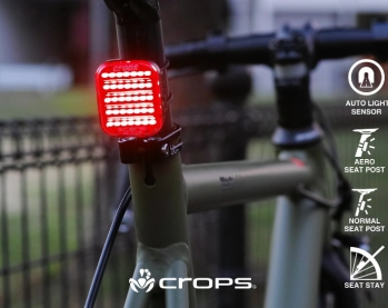Crops SCENES SC100W + SC100R Auto Light Sensor USB Front & Rear Light