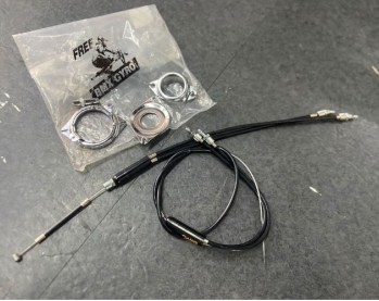 GYRO BMX Brake Cables Complete Set Front Rear Upper Lower Spinner Rotor Silver