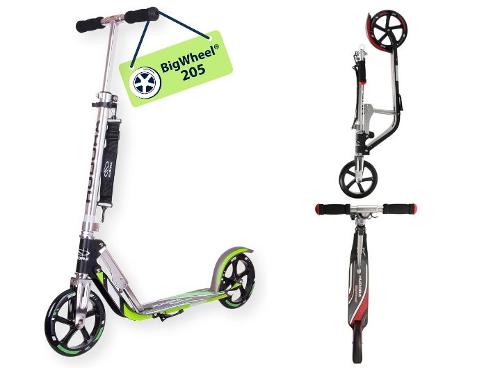 HUDORA 205 Folding Kick Scooter for kids 8 Years and Up
