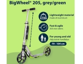 HUDORA 205 Folding Kick Scooter for kids 8 Years and Up