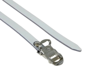 MKS Fit-A Spirit Leather Toe Straps White