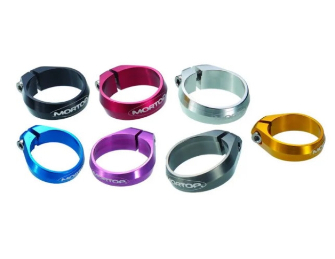 MORTOP Seatpost Clamp 34.9mm w/Titanium Bolt 15.8g MORTOP Seatpost Clamp 34.9mm w/Titanium Bolt 15.8g