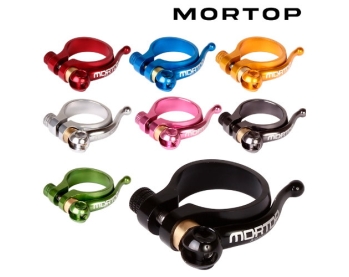 MORTOP Seatpost Clamp Quick Release 34.9mm w/Titanium Bolt 24.7g