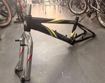 Mosso Fire Power Alloy BMX Frame and Fork Black/Silver 20inch