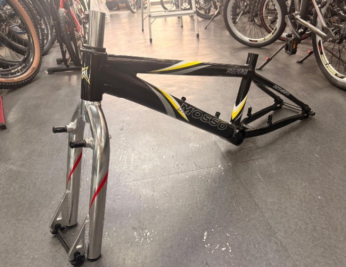 Mosso Fire Power Alloy BMX Frame and Fork Black/Silver 20inch