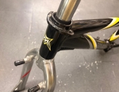 Mosso Fire Power Alloy BMX Frame and Fork Black/Silver 20inch