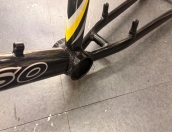 Mosso Fire Power Alloy BMX Frame and Fork Black/Silver 20inch