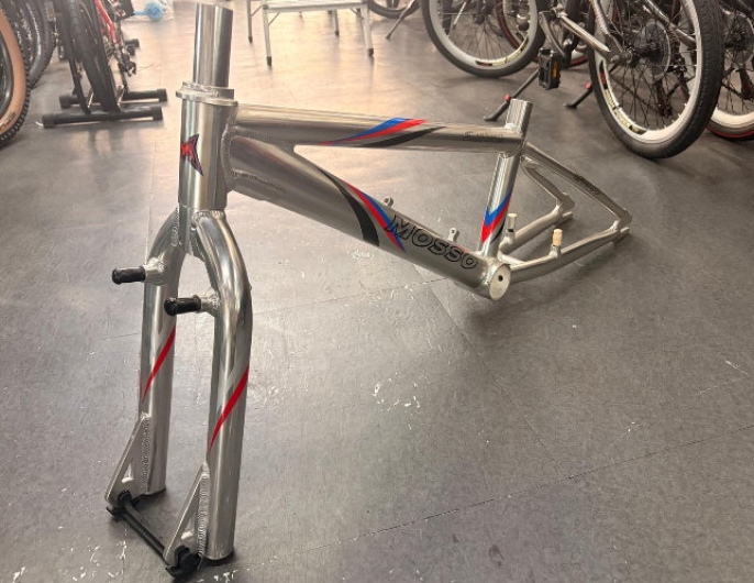 Mosso Fire Power Alloy BMX Frame and Fork Silver 20inch