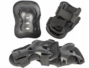 Sports Kids Knee, Elbow Pads, Anti Slip Guards for Children Black