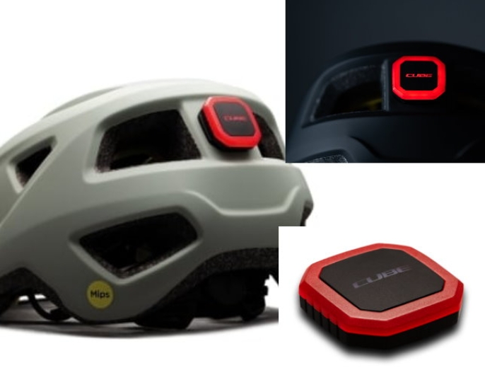 CUBE Helmet Rear Light Red