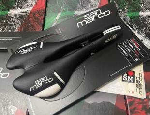 Selle San Marco Aspide Open-Fit Racing Saddle Bk/W