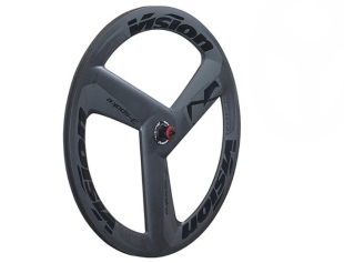 Vision Metron 3-Spoke Track Carbon Front or Rear Tubular Wheel 700c Gray