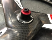 Vision Metron 3-Spoke Track Carbon Front & Rear Tubular Wheelset 700c Red/White