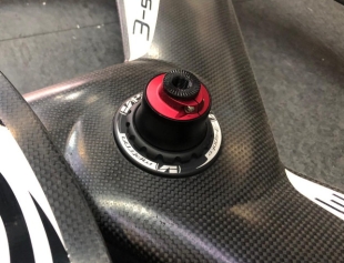 Vision Metron 3-Spoke Track Carbon Front &amp; Rear Tubular Wheelset 700c Red/White