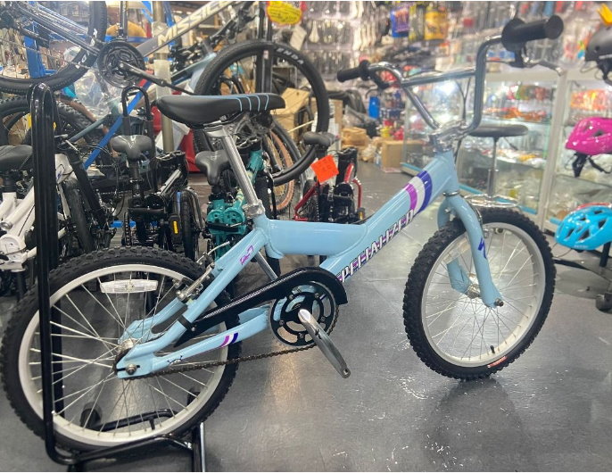 specialized bmx bicycle Riprock Coaster 20, Gloss Limestone/Purple Haze and a single 2007 Specialized Fuse 1 Freestyle